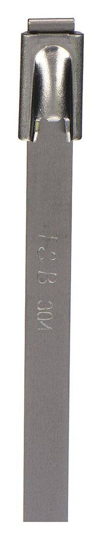 TY-RAP Cable Tie: 14 1/2 in Nominal Lg, 4 in Nominal Max. Bundle Dia., 0.31 in Wd, Silver, 2S, 50 PK (MPN LS-7.9-360B). Key specifications — Brand: TY-RAP; Locking Style: Ball Lock; Color: Silver.