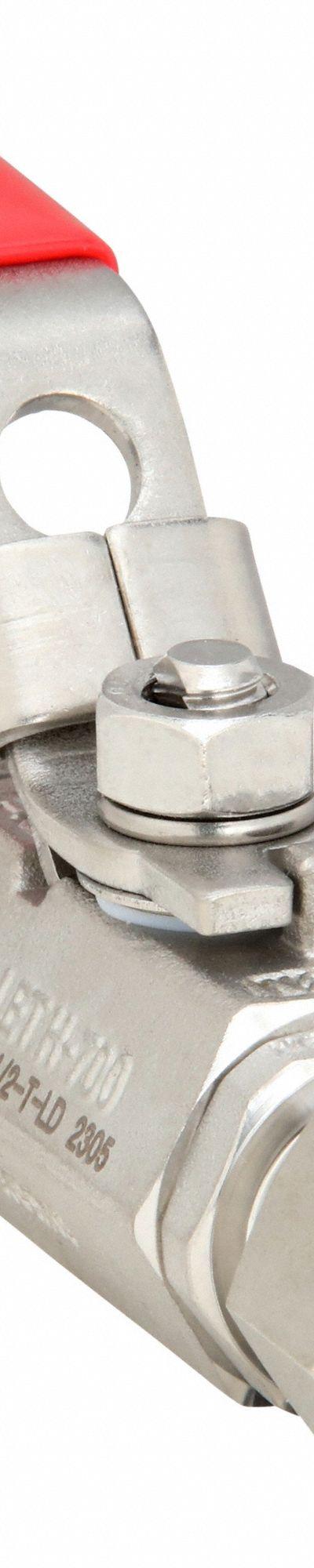 HAM-LET Manual Two-Way Ball Valve: 1/2 in - Straight-Body Stainless Steel Ball Valves