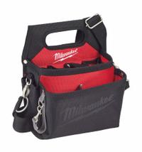 MILWAUKEE Tool Pouch: For 3 in Belt Wd - Max, 15 Pockets, Black/Red (MPN 48-22-8112). Key specifications — Closure Type: Open Top; Color: Black/Red; Brand: MILWAUKEE.