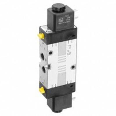 AVENTICS Solenoid Air Control Valve: Five-Way / Three-Position, Female 1/4 in NPT - Aventics Inline Spool Valves