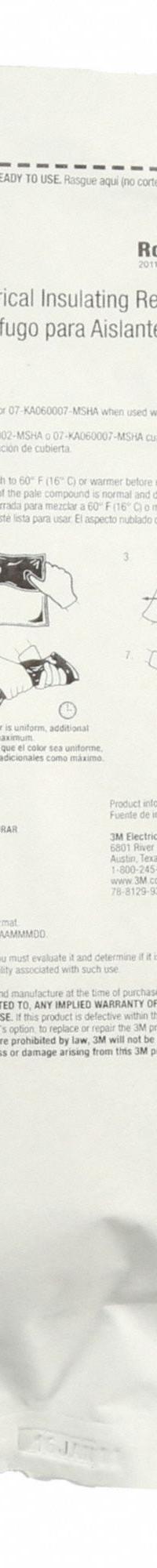 3M Splice Kit: 21.5 oz, 1 kV Max Volt (MPN 7000031844). Key specifications — attr1308317: Closed Mixing Pouch; attr1308325: Insulating Resin; attr1308339: Flame-retardant polyurethane resin, useful for coating cable jackets when splicing or repairing mine and portable cables.; attr1308349: 3M.