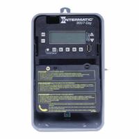 INTERMATIC Electronic Timer: 7 day, Not Astronomic, 120-277V AC, DPST/SPST, Digital (MPN ET2745CR). Key specifications — Body Material: Metal; Indoor/Outdoor Usage: Outdoor; Astronomic Functionality: Not Astronomic; Mounting Style: Surface; Brand: INTERMATIC.