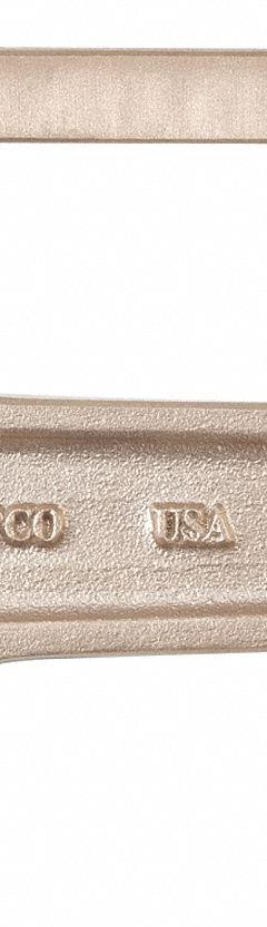 AMPCO Striking Wrench: Aluminum/Bronze, Natural, 25 mm Head Size, 8 in Overall Lg, 7/8 in Head Thick (MPN WSO-25). Key specifications — attr324790: AMPCO.