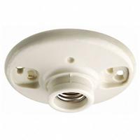 LEVITON Lampholder: Lamp Holder, Medium Screw (E26), 4 1/2 in Overall Lg, 660 W Watt, 250V AC Volt (MPN 49875). Key specifications — attr234509: Medium Screw (E26); attr234515: 250V AC; attr327041: Lamp Holder; attr239872: LEVITON; attr234516: White; attr234535: Single Circuit.