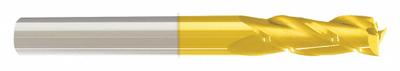 APPROVED VENDOR Square End Mill: Carbide, TiN Coated, 3 Flute, 3/4" Mill Dia, 1-1/2" LOC - General Purpose Carbide Square End Mills
