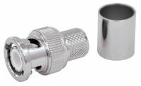 DOLPHIN COMPONENTS CORP Coaxial Connector: Male, Connector, Silver, Crimp-On (3 Piece), BNC, 10 PK (MPN DC-MC88-26). Key specifications — attr930438: Connector; attr930422: DOLPHIN COMPONENTS CORP; attr930423: Silver; attr930429: Nickel-Plated; attr930430: Male.