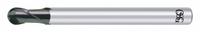 OSG Ball End Mill: Carbide, WXS Coated, 2 Flute, 1 mm Mill Dia, 1.5 mm LOC, 75 mm OAL (MPN 91110111)