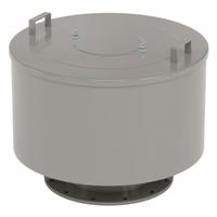 SOLBERG Filter Silencer: 10 in Flange Inlet Size, 3,300 scfm, 23 in Overall Ht, 28.5 in Outside Dia (MPN F-384P-1000F). Key specifications — attr60071: F-384P-1000F; attr60074: SOLBERG.