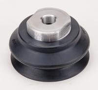 SMC Vacuum Pad Assembly: Bellows, M16x1.50, 80 mm Pad Dia, NBR, Black, 50A, 48.5 mm Pad Ht (MPN ZPT80HBN-B16). Key specifications — attr1019101: ZPT80HBN-B16; attr1019103: SMC; attr1019107: 50A.