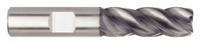 WIDIA HANITA Corner Radius End Mill: Carbide, AlTiN Coated, 4 Flute, 1/2" Mill Dia, 5/8" LOC (MPN 4V4513005BT)
