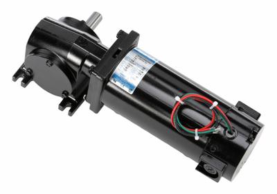 LEESON Right Angle Gearmotors: Right Angle, 180V DC, TENV, 125 RPM, 90 in-lb Max Torque - Right Angle DC Gearmotors
