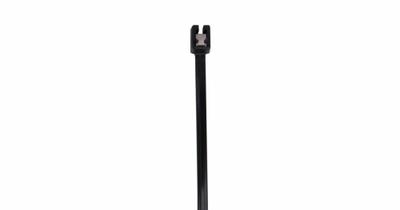 GRAINGER Cable Tie: 8 in Nominal Lg, 1 7/8 in Nominal Max. Bundle Dia., 0.18 in Wd - Cable Ties with Built-In Tail Clipper