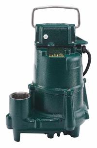 ZOELLER Effluent Pump: 1/2 hp, 230V AC, Single Phase, 61 gpm Flow Rate @ 10' of Head, Cast Iron, NPT (MPN 98-0004). Key specifications — Impeller Material: Thermoplastic; Rated Voltage: 230V AC; Brand: ZOELLER; Switch: Not Included.