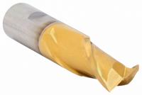 CLEVELAND Keyway End Mill: HSS, TiN Coated, 2 Flute, 7/8" Mill Dia, 1-1/2" LOC, 4-1/8" OAL (MPN C38950)