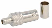 DOLPHIN COMPONENTS CORP Coaxial Connector: Female, Connector, Silver, Crimp-On (3 Piece), BNC, 10 PK (MPN DC-FC89-2). Key specifications — attr930438: Connector; attr930422: DOLPHIN COMPONENTS CORP; attr930423: Silver; attr930429: Nickel-Plated; attr930430: Female.