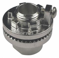 CALBRITE Grounding Lug Hubs for RMC/IMC: 4 in Trade Size, 3 1/32 in Overall Lg, 316 Stainless Steel (MPN S64000LTV2). Key specifications — Insulated: No; Thread Size: 4"; Thread Type: NPSL; Brand: CALBRITE.