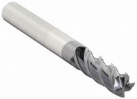 WIDIA HANITA Square End Mill: Carbide, AlTiN Coated, 4 Flute, 5/16" Mill Dia, 1/2" LOC, 2" OAL (MPN 4V4508003ST)