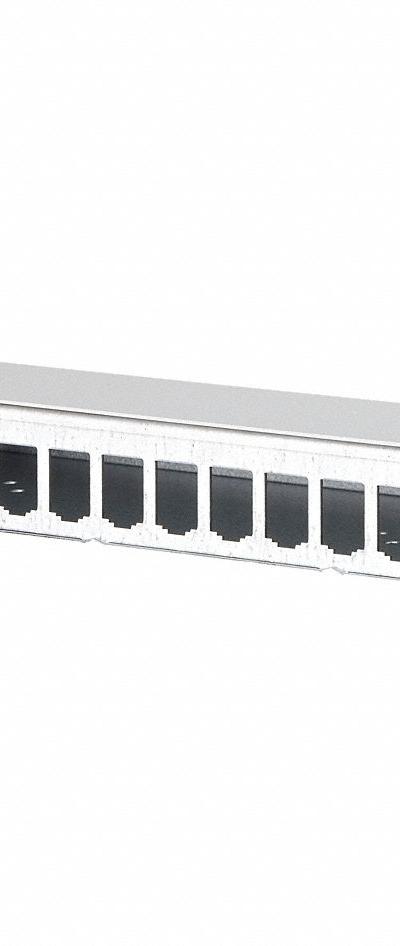 METZ CONNECT RJ45 Housing: Surface, Steel, RJ45, 12 Ports, Unequipped - Voice & Data Housings, Panels & Connector Components