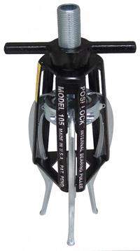 POSI LOCK Internal Puller: 5/8 in – 4 in Jaw Spread, 2 3/4 in Jaw Reach, 0.25 Jaw Thick, 4 in (MPN 105). Key specifications — attr663993: POSI LOCK; attr923970: 3; attr924203: Caged.