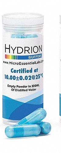 MICRO ESSENTIAL Buffer Set - pH 4.00 / pH 7.00 / pH 10.00: Lab, 100 mL Volume, Capsule, CC471V, 1. Key specifications — Brand: MICRO ESSENTIAL; Chemical Grade: Lab; Form: Capsule; Manufacturer Part Number: CC471V; Product Type: Buffer Set - pH 4.00 / pH 7.00 / pH 10.00.