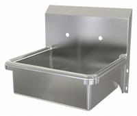 SANI-LAV Hand Sink: 1 Stations, 7 in Bowl Dp, 17 in Bowl Lg, 14 in Bowl Wd, Faucet Not Included (MPN 7058). Key specifications — Includes Side Splash: Side Splash Not Included; Series: Stainless Steel Hand Wash Sink; Brand: SANI-LAV.