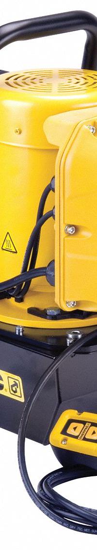 ENERPAC Hydraulic Electric Pump: 10,000 psi Max. Op Pressure, 40 cu in/min Max. Flow Rate, 115V AC (MPN ZE3308SB). Key specifications — attr941810: ZE3308SB; attr941817: 3-Way; attr941814: Advance.
