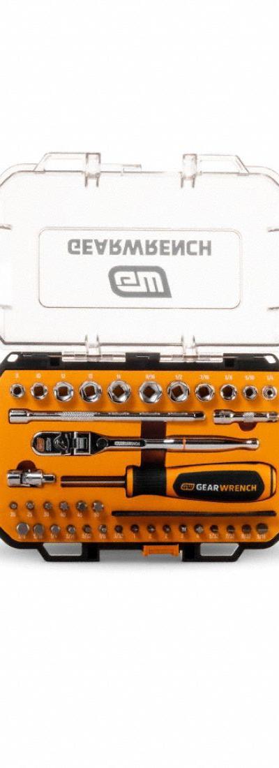 GEARWRENCH Socket Set: 1/4 in Drive - SAE & Metric Socket Sets with Drive Tools