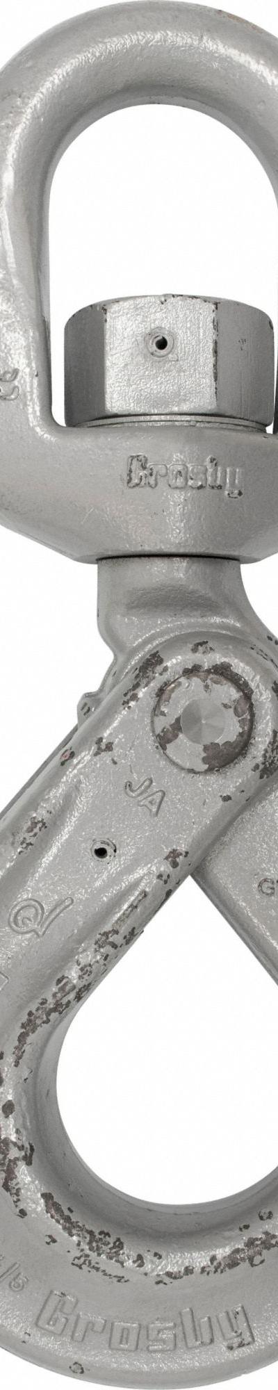 CROSBY Self-Locking Hook: 34,160 lb Working Load Limit - Self-Locking Hooks for Lifting