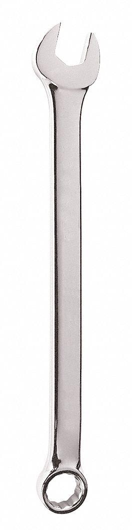 PROTO Combination Wrench: Alloy Steel, Chrome, 7/16 in Head Size, 7 in Overall Lg - SAE 12-Point Combination Wrenches