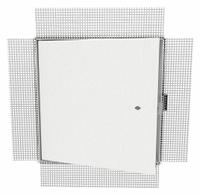 BABCOCK-DAVIS Access Door: 30 in Ht, 22 in Wd, Concealed Hinge, Plaster Bead Flange, Steel, White (MPN BIPK2230). Key specifications — Brand: BABCOCK-DAVIS; Hinge Type: Concealed; Metal Material Gauge: 20 ga (Door); Mounting Location: Ceiling; Flange Type: Plaster Bead; Material: Steel.