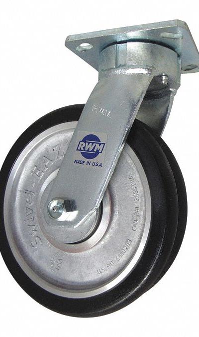 RWM Plate Caster: Swivel - Heavy-Duty General-Purpose Kingpinless Plate Casters