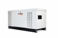 GENERAC Liquid-Cooled Standby Generator: Natural Gas/Propane, Liquid, Three Phase, 120/208V AC (MPN RG08045GNAC). Key specifications — Transfer Switch Included: No; Brand: GENERAC; CARB Compliant: Yes.