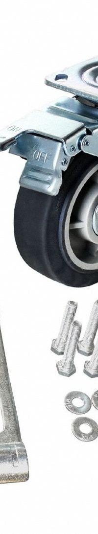 FLEXPIPE Caster Kit: Caster Kit, Silver/Gray, 500 lb Load Capacity - Max, Rubber, Swivel, 1 Casters (MPN W-6PSB-KIT). Key specifications — Product Type: Caster Kit; Color: Silver; Gray; Brand: FLEXPIPE; Caster Type: Swivel; Component Type: Caster Kit w/brake.