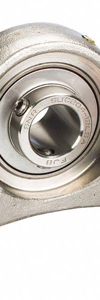 NTN Pillow Block Bearing: 1 1/4 in Bore, SS, Set Screws, 1 55/64 in Shaft Ht, 6.574 in Overall Lg (MPN SUCP207-20CCFG1). Key specifications — Brand: NTN; Maximum Speed: 3,700 RPM; Mounting Bolt Size: 1/2 in; Standards: FDA; System of Measurement: Inch.