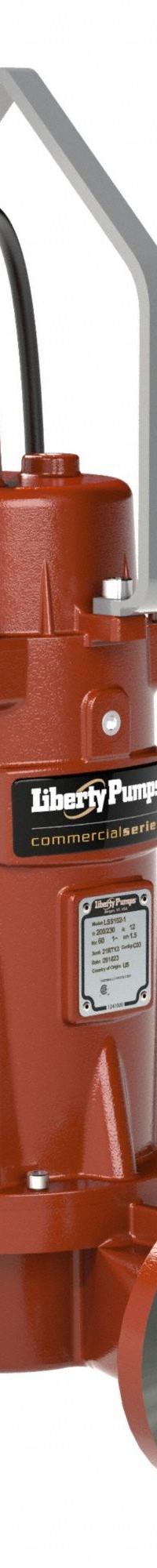 LIBERTY PUMPS Sewage Ejector Pump: Cast Iron, Three Phase, 2 hp, 208 to 230V AC, 37 ft Max. Head (MPN LSS203-1). Key specifications — Impeller Material: Cast Iron; Rated Voltage: 208 to 230V AC; Hazardous Location Class: Not Rated; Brand: LIBERTY PUMPS; Discharge Orientation: Horizontal; Switch: Not Included.