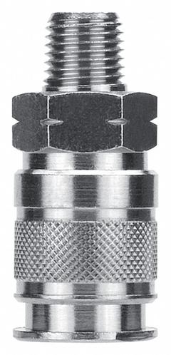 AIGNEP USA Quick Connect Hose Coupling: 3/8 in Body Size, 3/8 in Hose Fitting Size, Sleeve, MNPT (MPN 80194-06). Key specifications — Thread Size: 3/8"-18; Coupling Locking Type: Sleeve; Brand: AIGNEP USA.