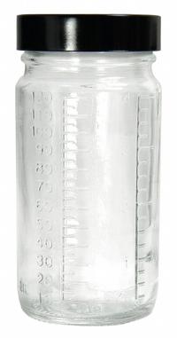 APPROVED VENDOR Mixing/Storage/Sampling Bottle: 120 mL, 48-400, Colorless, Visible Particulate (MPN GLC-01517). Key specifications — Brand: APPROVED VENDOR; Graduated: Yes; Pre-Cleaned: Visible Particulate; Body Color: Colorless; Screw Closure Size: 48-400.