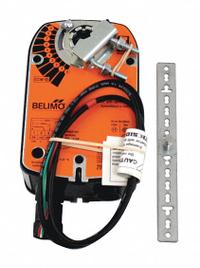 Actuator: Dampers, Proportional, Spring Return, 35 in-lb, 24V AC/DC, Hardwired, NEMA 2 / IP54 (MPN LF24-SR). Key specifications — Manufacturer Part Number: LF24-SR; Shaft Rotation: CW/CCW; Stroke Degree: 95°; Power Rating: 2.5W; Input Voltage: 24V AC/DC; Brand: BELIMO; For Use With Building Automation Systems: Building Automation System Compatible; Electrical Connection Type: Hardwired.
