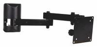 VIDEO MOUNT PRODUCTS Mount: Wall, For 10 in to 23 in Screens, Max. 25 lb, Fixed, 0° Swivel, 20° Down (MPN LCD1B). Key specifications — Manufacturer Part Number: LCD1B; Finish: Powder Coated; Includes Mounting Hardware: Yes; Material: Steel; Mounting Location: Wall; Brand: VIDEO MOUNT PRODUCTS; Color: Black.