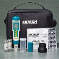 EXTECH Pocket Multiparameter Meter Kit: Chlorine/pH/Temp, Chlorine Meter/Orp Electrode/pH Electrode (MPN EX900). Key specifications — Test Parameters: Temperature; Manufacturer Part Number: EX900; Configured Test Parameters: Temperature; Measurement Components Included: pH Electrode; Other Accessories Included: Carrying Case; Reagents and Solutions Included: Chlorine Reagent Tablets.