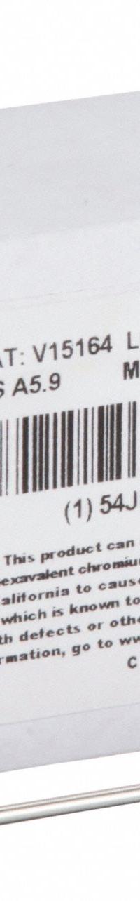 HOBART TIG Welding Rod: Stainless Steel, ER316/316L, 3/32 in x 36 in, 10 lb (MPN 54JK89). Key specifications — Tensile Strength (As Welded): 86 ksi; Brand: HOBART; Yield Strength (As Welded): 58 ksi.