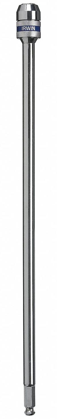 IRWIN Bit Holder: Bit Holder, Power, 7/16 in Compatible Bit Size, Hex Compatible Bit Shank, Magnetic (MPN 4935656). Key specifications — attr1132695: Hex; attr1132691: Not Impact Rated; attr1132694: Magnetic; attr1132704: IRWIN.