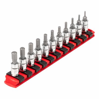 TEKTON Socket Bit Set: 1 - 25 Pieces, 1/4 in Drive Size, 11 Pieces - Hex Bit Socket Sets
