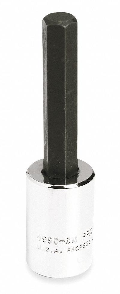 PROTO Socket Bit: 3/8 in Drive Size, Hex Tip, 7 mm Tip Size, 2 23/32 in Overall Lg - Hex Bit Sockets