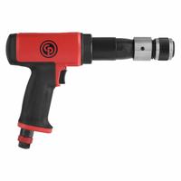 CHICAGO PNEUMATIC Air Hammer: 3/8 in Shank Size, 3 1/2 in Stroke Lg, 2,500 bpm Blows per Minute (MPN CP7165). Key specifications — attr1320834: CHICAGO PNEUMATIC; attr1320853: Round; attr1320854: Round; attr1320857: Bare Tool.