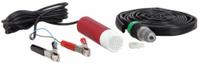 RULE Marine Utility Pump: Potable, 12V DC, 32 ft Max. Head, 13 ft Hose, 1/2 in Barbed Discharge (MPN IL280PK). Key specifications — Brand: RULE; Nameplate Voltage: 12V DC; Includes: Battery Clips.