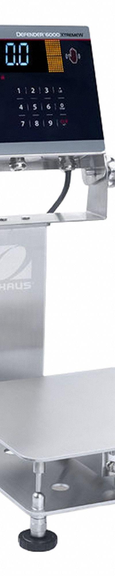 OHAUS Industrial Bench Scale: 9 3/4 in x 9 3/4 in - Bench Scales with Column-Mounted Indicator