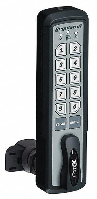 COMPX REGULATOR Electronic Keyless Lock: Deadlatch - Electronic Keypad Cabinet & Locker Locks