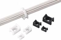 PANDUIT Cable Tie Mount: 0.13 in Slot Wd, 0.07 in Slot Ht, Miniature Cable Ties, Natural, 1,000 PK (MPN TM1S6-M). Key specifications — For Use With: Miniature Cable Ties; Size: 0.51 in L x 0.32 in W x 0.23 in H; Color: Natural; Screw Mount Hole Size: #6; Brand: PANDUIT.