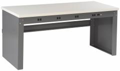 TENNSCO Workbench: Fixed Ht, Laminate, 72 in x 30 in, 750 lb Overall Load Capacity, Gray (MPN EB-1-3072P). Key specifications — Brand: TENNSCO.